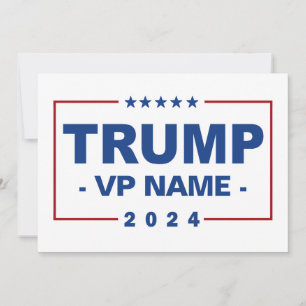 Custom Trump Vice President 2024 Einladung