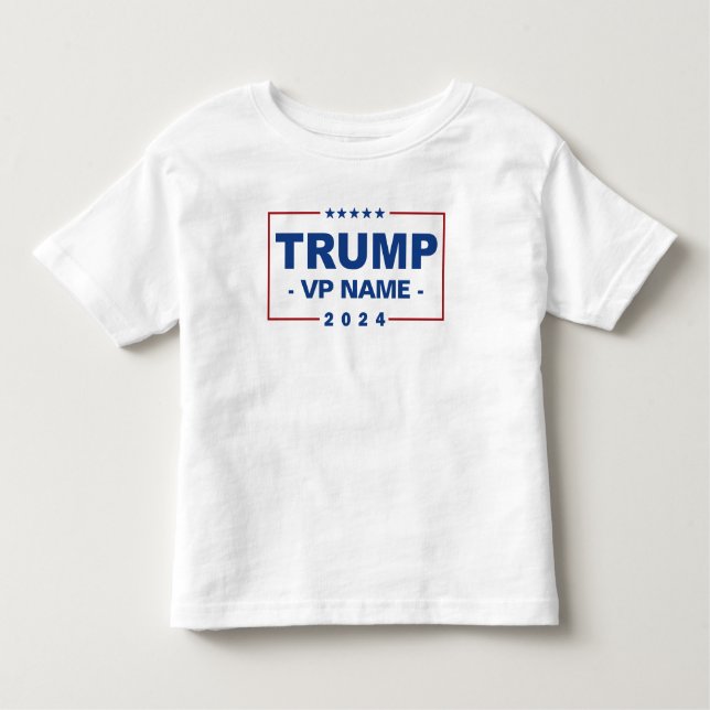 Custom Trump Vice President 2024 Kleinkind T-shirt (Vorderseite)
