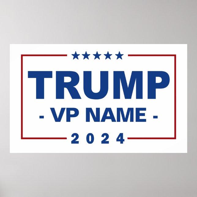 Custom Trump Vice President 2024 Poster (Vorne)