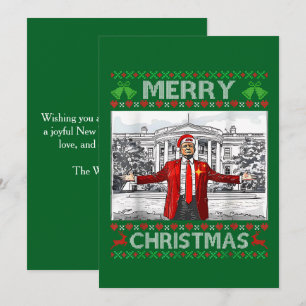 Custom Trump Weihnachtsmannmütze Frohe Weihnachten