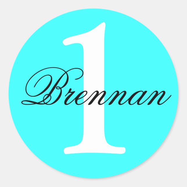 Custom Türkise Fevor Stickers (Vorderseite)