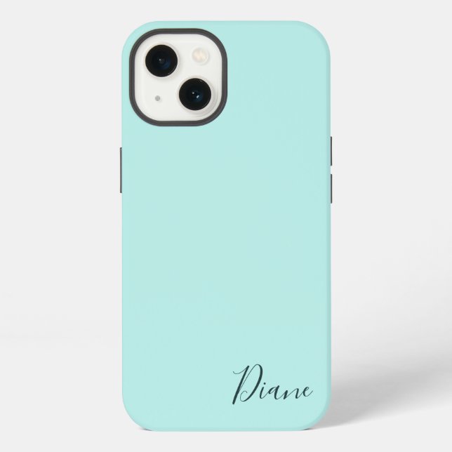 Custom Türkise iPhone Hülle (Rückseite)