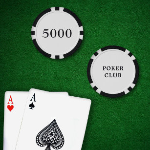 Custom Turnament Game Value 5000 White Pokerchips