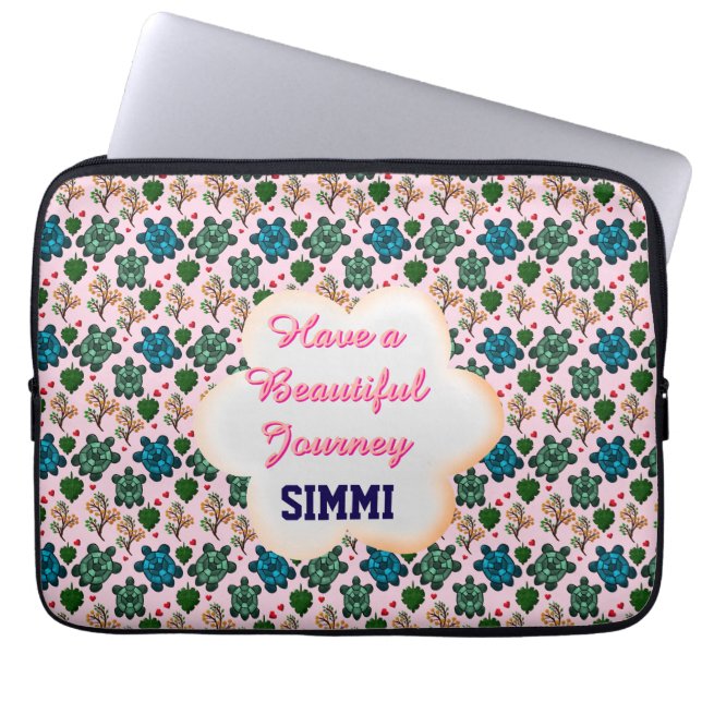 Custom turtle pattern  laptopschutzhülle (Vorderseite)