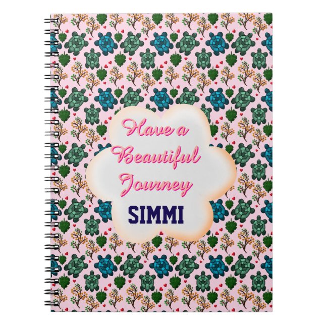 Custom turtle pattern  notizblock (Vorderseite)