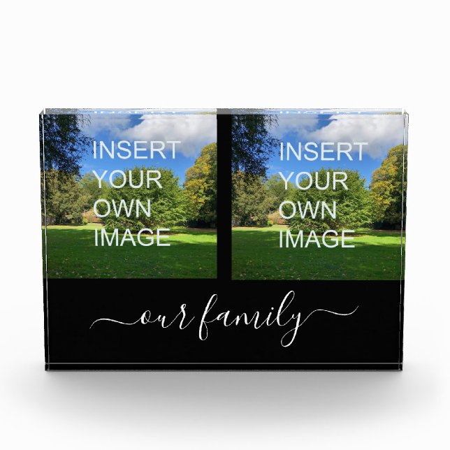 Custom Two Foto Unser Familienbild (Vorderseite)