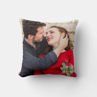 Custom Two-Photo Gift Couples Home Decor gift  Kissen
