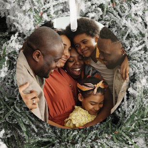 Custom Two Side Foto Weihnachtsakrylverzierung Ornament