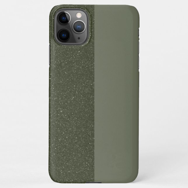 Custom Two-Tone Moss Green iPhone 11 Pro Max Fall Hülle (Rückseite)