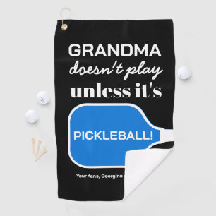 Custom Typografy Funny Oma Pickleball Spaß Golfhandtuch