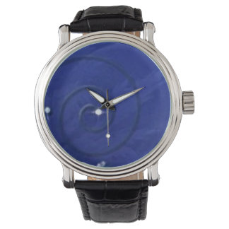 Custom Uhr blue