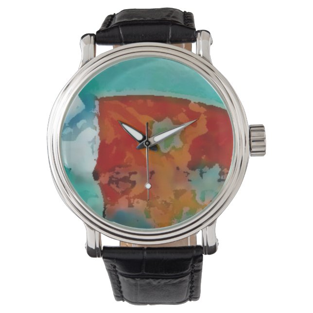 Custom Uhr blue (Vorderseite)