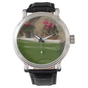 Custom Uhr flower