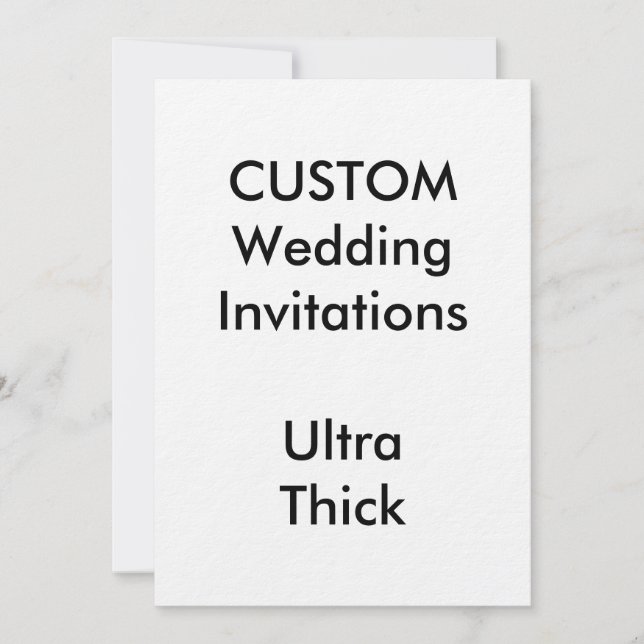 Custom ULTRA THICK Wedding Einladungen 5"x7" (Vorderseite)