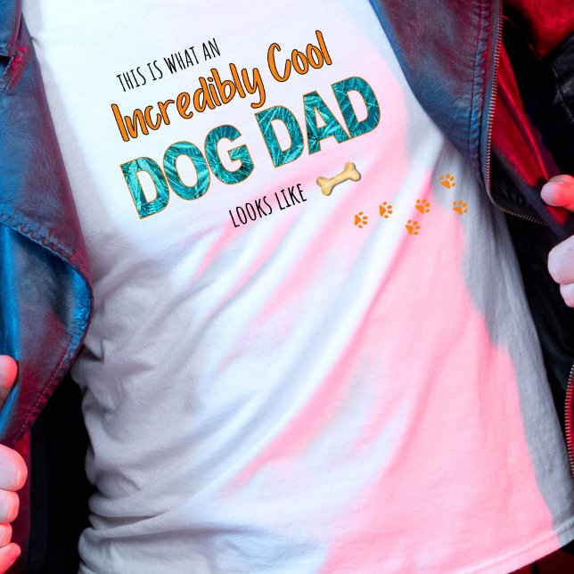 Custom Unglaublich Cool Hund Vater Foto Geschenk f T-Shirt (Von Creator hochgeladen)