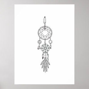 Custom Uni Dreamcatcher Coloring Poster