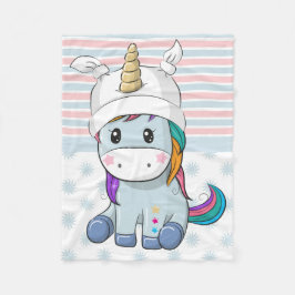 Custom Unicorn Small Baby Boys Fleece Blanket