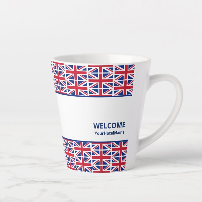 Custom Union Jack Hotel Milchtasse (Rechts)