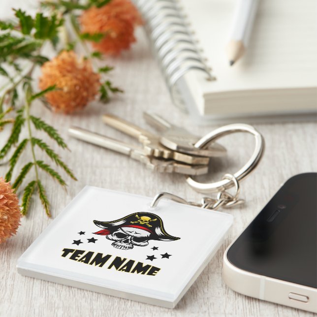 Custom Unique Personalisiert Pirate Schlüsselanhänger (Vorderseite rechts)