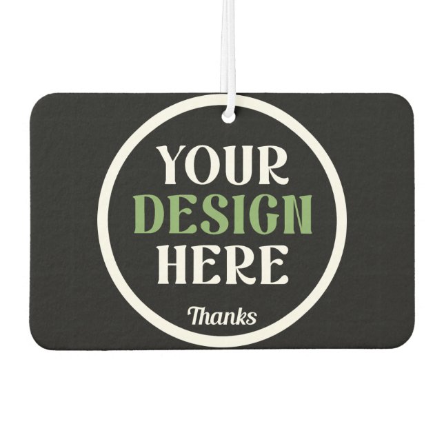 custom, unique, sleek & minimalist autolufterfrischer (Vorderseite)