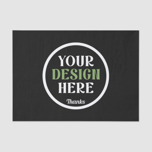 custom, unique, sleek & minimalist seidenpapier (Vorderseite)