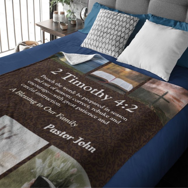 Custom Unique Weihnachtsgeschenke für Pastors Brow Sherpadecke (Unique Christmas Gifts for Pastors)