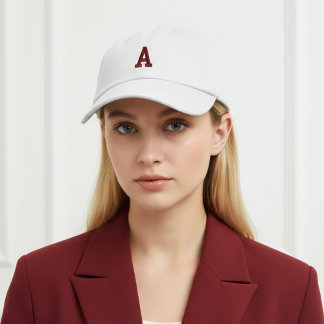 Custom Unisex Initial Cap Birthday Gift for Her Bestickte Baseballkappe