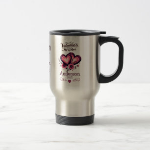 Custom Unser erster Valentinstag Mr. & Mrs. Reisebecher