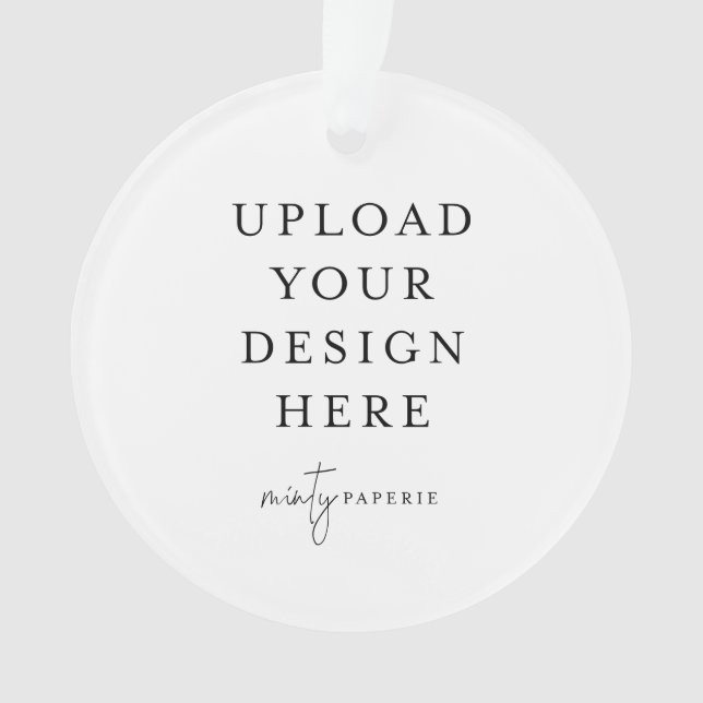 Custom Upload Your Photo Acrylic Ornament (Vorderseite)