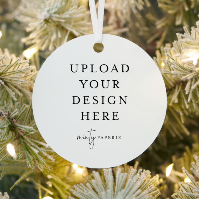 Custom Upload your Photo Ornament Aus Metall (InSitu)
