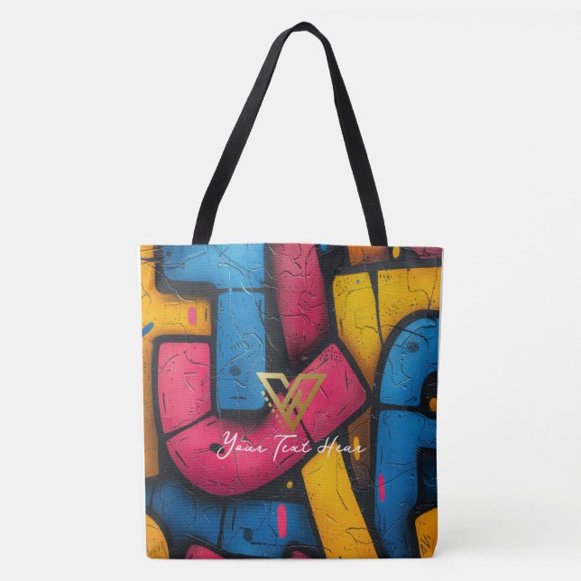 Custom: Urban Graffiti Personalisierte Tasche (Vorderseite)