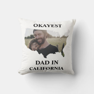 Custom USA Foto Tokest Papa Vathers Tag Kissen
