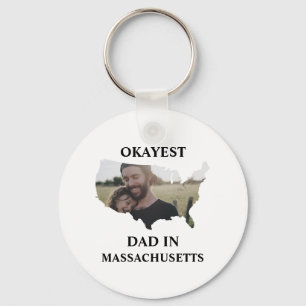 Custom USA Foto Tokest Papa Vathers Tag Schlüsselanhänger