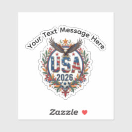 Custom USA National Soccer Bald Eagle Logo Aufkleber