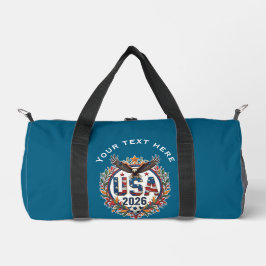 Custom USA National Soccer Team Bald Eagle Logo v1 Duffle Bag