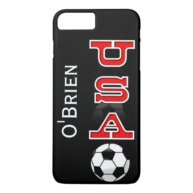Custom USA Soccer Phone Case (Rückseite)