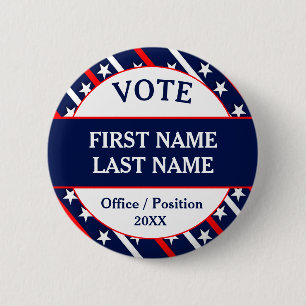 Custom USA Vote Kampagne Button