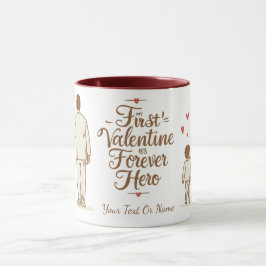 Custom Valentine Gift for Dad | Personalized Name Tasse