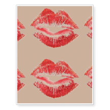 CUSTOM VALENTINE HEARS TEMPORÄRE TATOOS