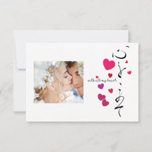 Custom Valentine: Mit allem Herzen Einladung