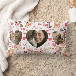 Custom Valentine’s "Best Cat Mom Ever" Photo  Lendenkissen