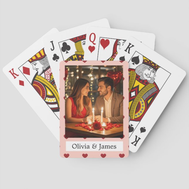 Custom Valentines Day Poker Cards Spielkarten (Rückseite)