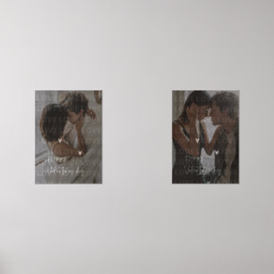 Custom Valentine's Day Romantic Couple Foto Bilderwand Sets