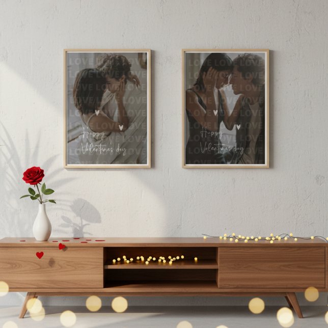 Custom Valentine's Day Romantic Couple Foto Bilderwand Sets (Von Creator hochgeladen)