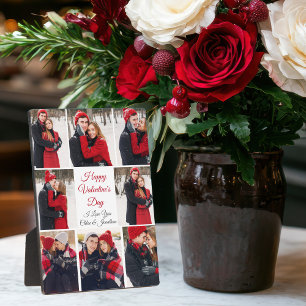 Custom Valentine's Day Romantic Couple Foto Fotoplatte