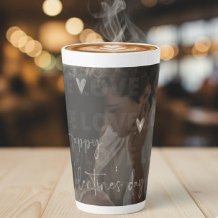 Custom Valentine's Day Romantic Couple Foto Milchtasse