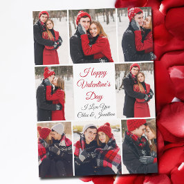 Custom Valentine's Day Romantische Liebe FotoColla Karte