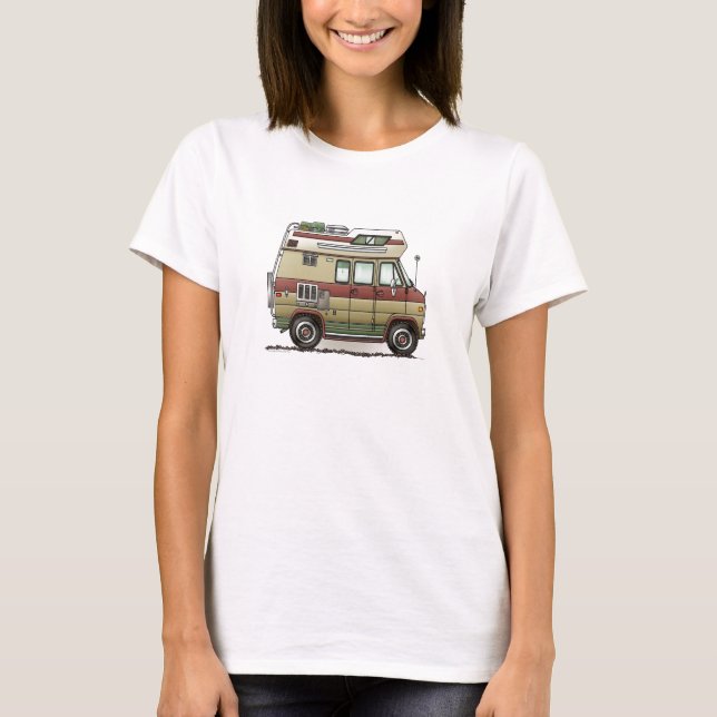 Custom Van Camper RV T-Shirt (Vorderseite)