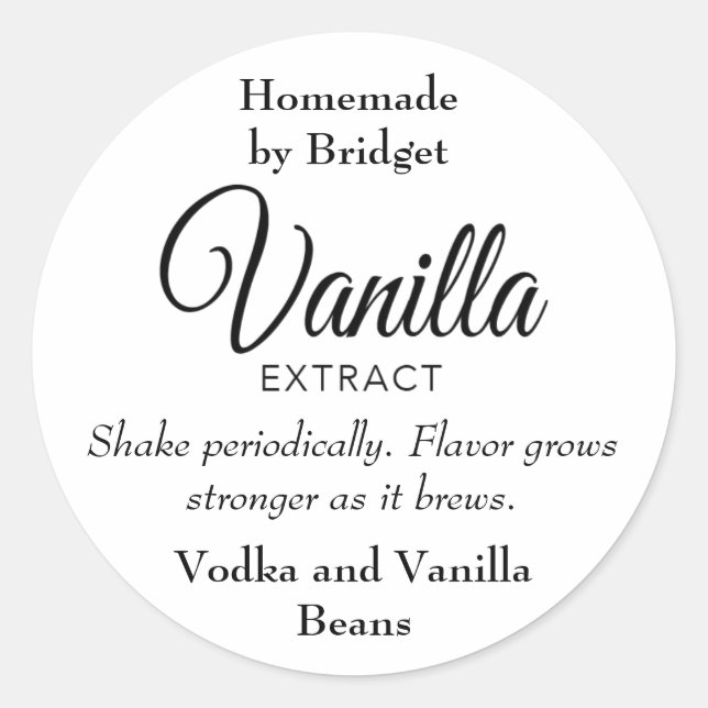 Custom Vanilla Extract Sticker VE025_03bl (Vorderseite)