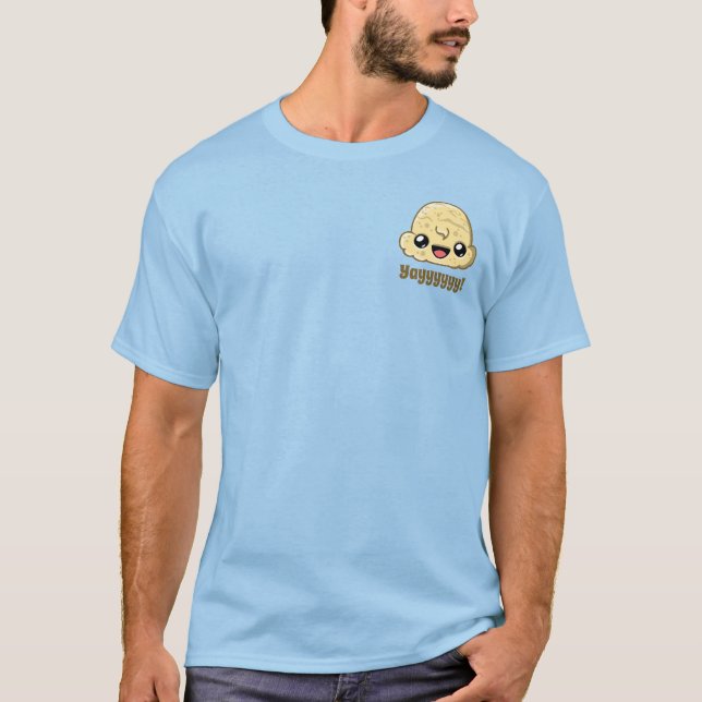 Custom Vanilla Scoop Crest - Ice Cream Jump T-Shirt (Vorderseite)